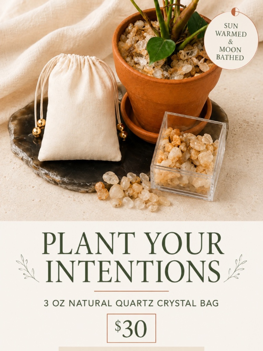 QUARTZ CRYSTAL PLANT BAGS